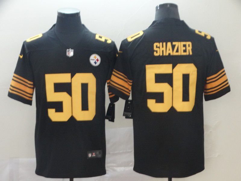 Men Pittsburgh Steelers 50 Shazier Black Nike Vapor Untouchable Limited Playey NFL Jerseys